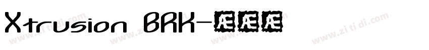 Xtrusion BRK字体转换